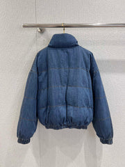 Blue Denim Down Jacket