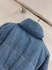 Blue Denim Down Jacket