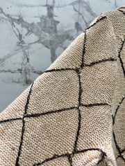 Quilted Sequin-Embellished Collared Jacket