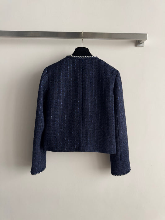 Sequined Tweed Jacket