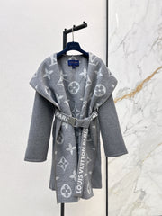 Reversible Long Hooded Coat