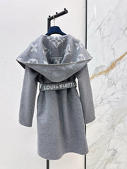 Reversible Long Hooded Coat