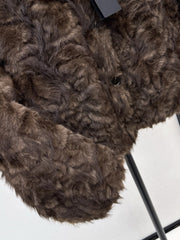 Eco-friendly mink fleece coat