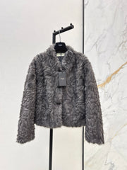Eco-friendly mink fleece coat