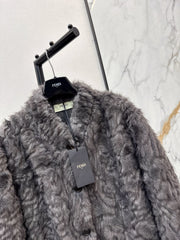 Eco-friendly mink fleece coat