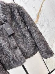 Eco-friendly mink fleece coat