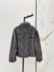 Eco-friendly mink fleece coat