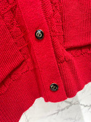 Collared Plaid Wool Knit Sweater
