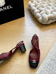 Mary Jane chunky heeled shoes