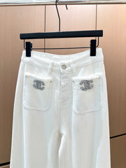 Chenille Fringe Casual Pants