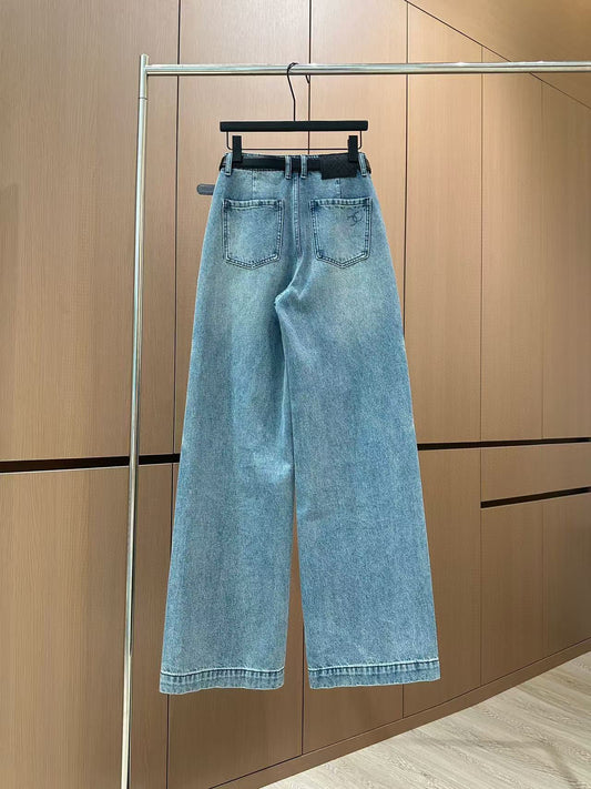 Rhinestone Pocket Jeans