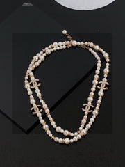 Sweater Pearl Necklace