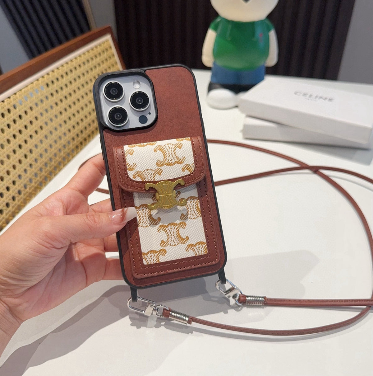 Crossbody SIM Card Holder Phone Case