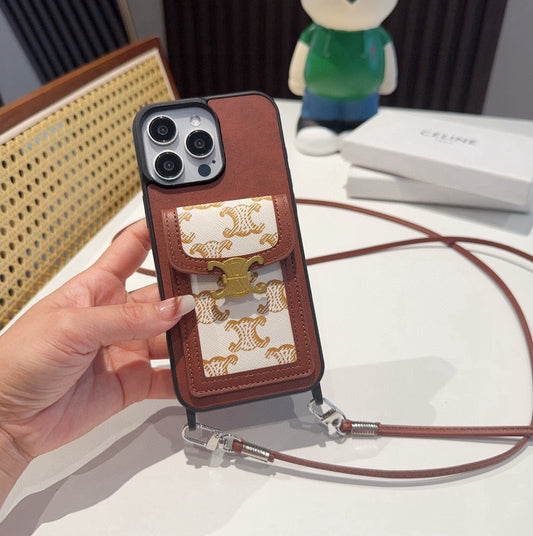 Crossbody SIM Card Holder Phone Case