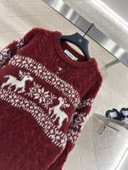 Fair Isle Logo Knit Sweater.