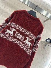 Fair Isle Logo Knit Sweater.