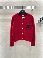 Red Knit Cardigan