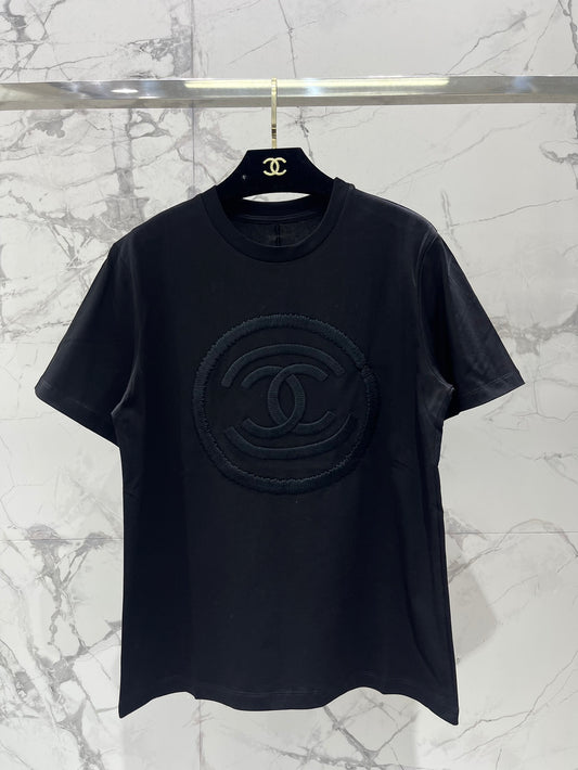 Simple Embroidered Logo Cotton Short-Sleeve T-Shirt