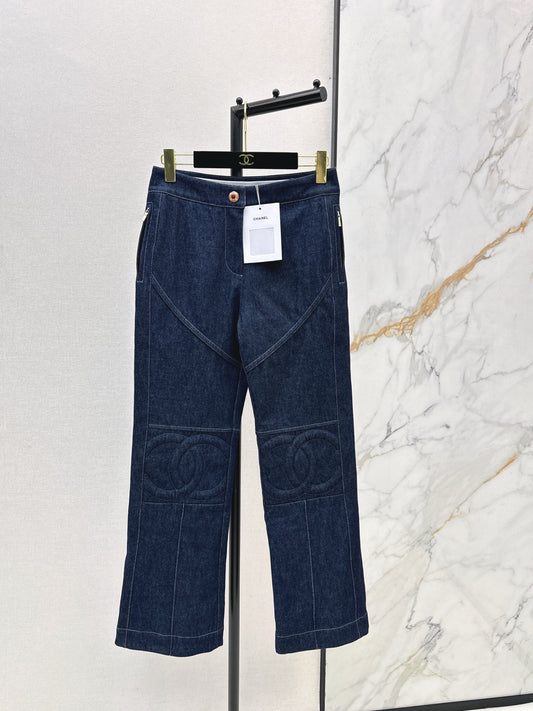 Denim cotton pants