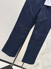 Denim cotton pants