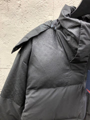 Patchwork Zipper Down Jacket