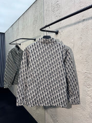 All-over jacquard print shirt