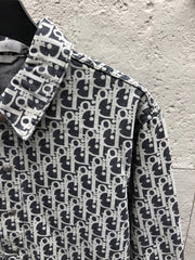All-over jacquard print shirt