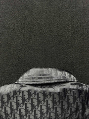 Subtle Monogram Canvas Down Jacket with Stand Collar