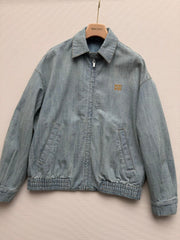 Light blue washed denim jacket