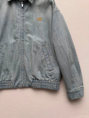 Light blue washed denim jacket