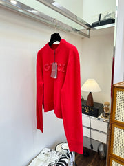 3D Embroidered Letter Knit Sweater