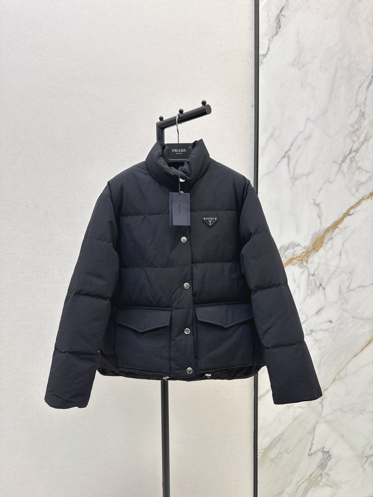 Stand-up collar down jacket