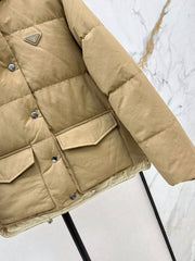 Stand-up collar down jacket
