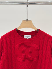 Retro cable knit sweater