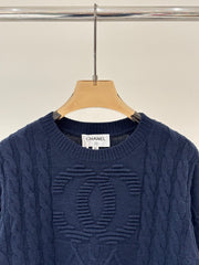 Retro cable knit sweater