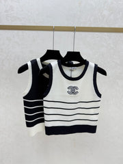striped vest