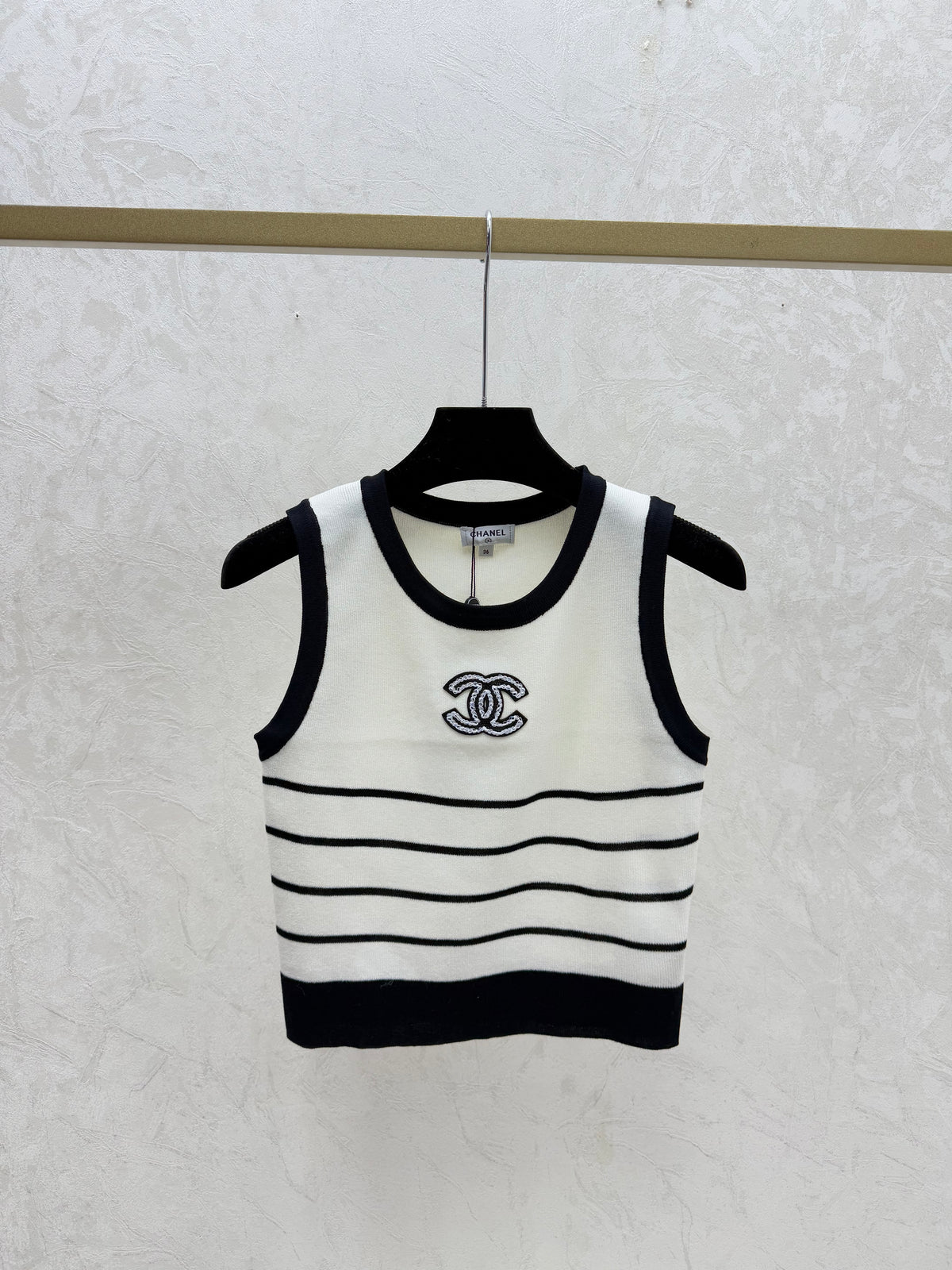 striped vest