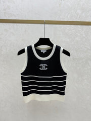 striped vest