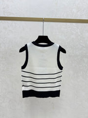 striped vest