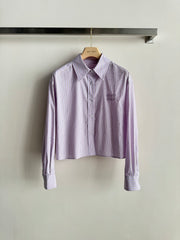 Striped Embroidered Shirt
