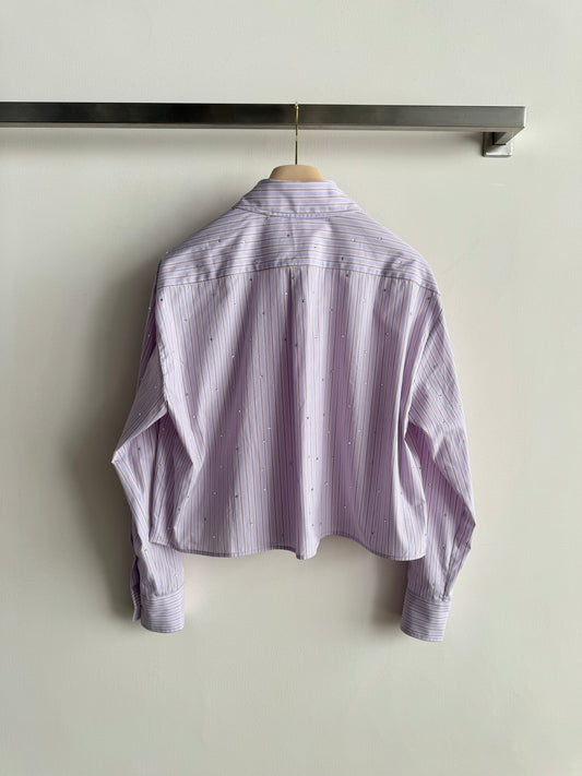 Striped Embroidered Shirt