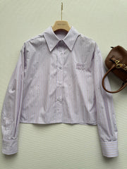 Striped Embroidered Shirt