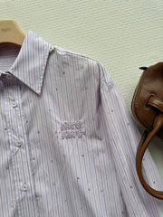 Striped Embroidered Shirt