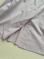 Striped Embroidered Shirt