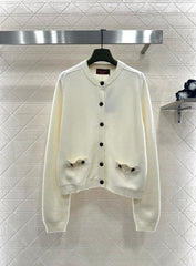 Chain Pocket Knit Cardigan