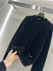 Chain Pocket Knit Cardigan