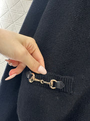 Chain Pocket Knit Cardigan