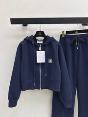 Badge-decorated casual set