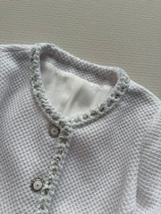 Classic Crew Neck Tweed Jacket