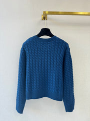 V-neck pullover sweater